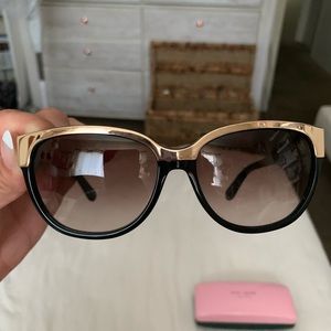 Kate Spade Black/Gold Sunglasses